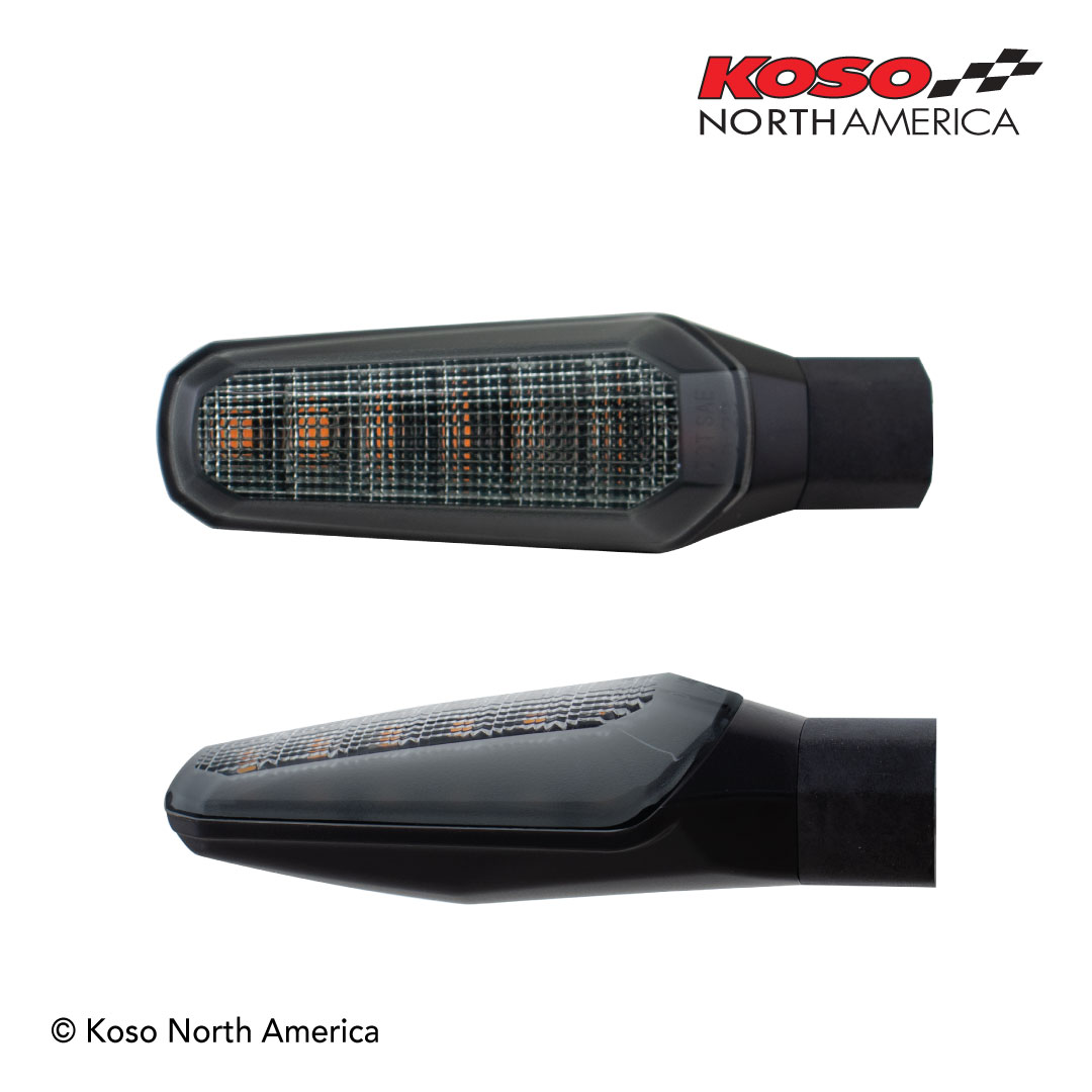 Koso Z5 frecce LED ambra lente fumé coppia