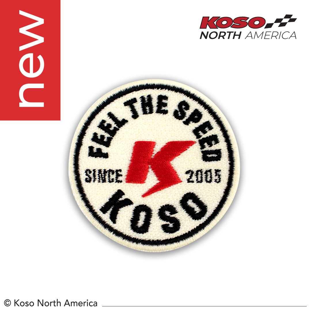 Koso Feel The Speed patch toppa ricamata vintage tonda