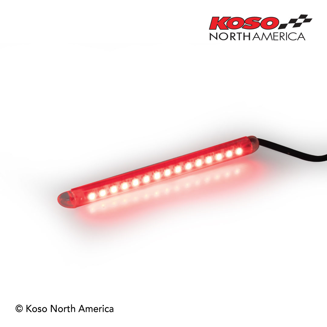 Koso barra LED rossa 114 mm impermeabile