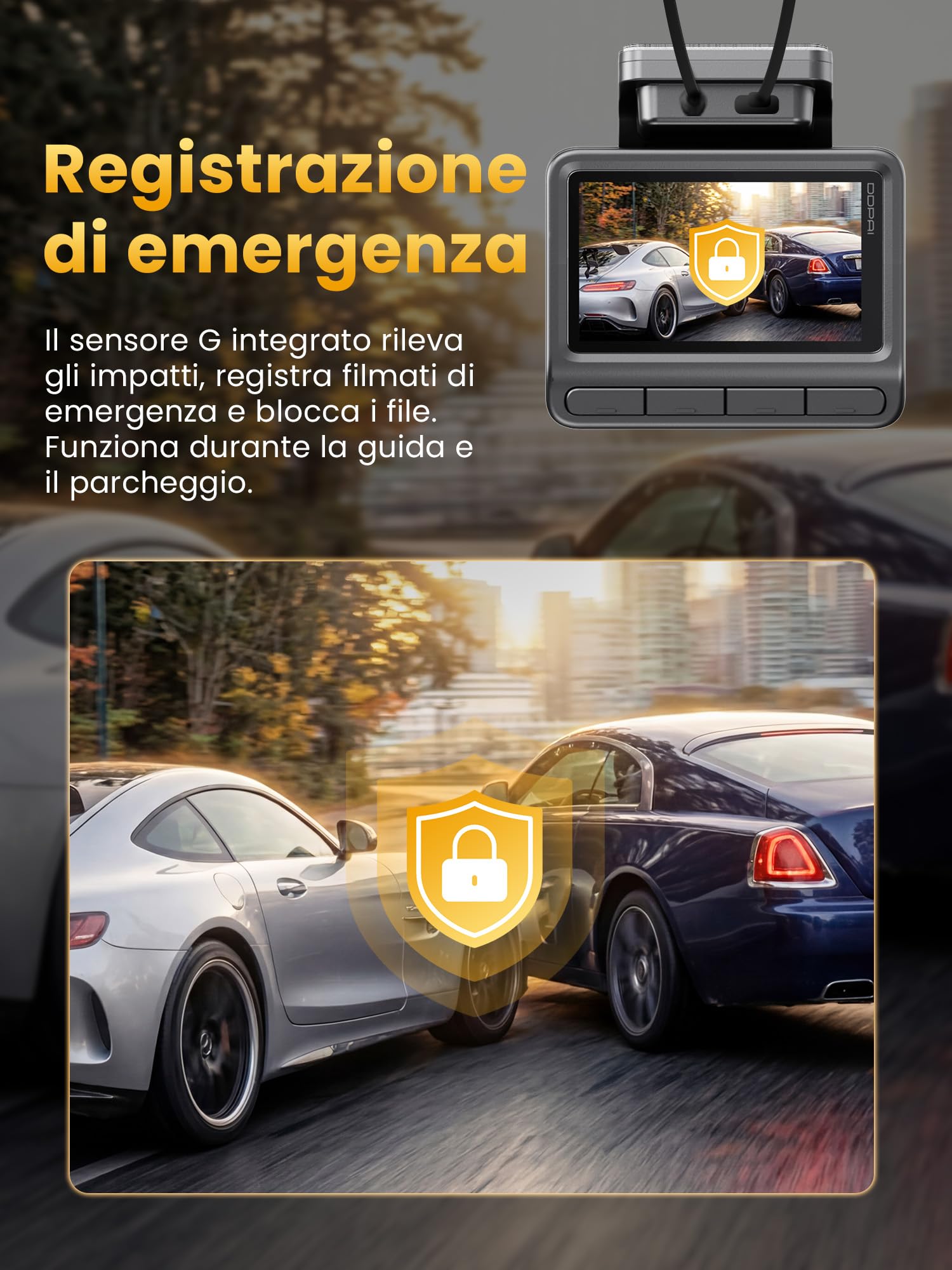 DDPAI Z50 Pro dash cam auto 4K+1080P con 128GB