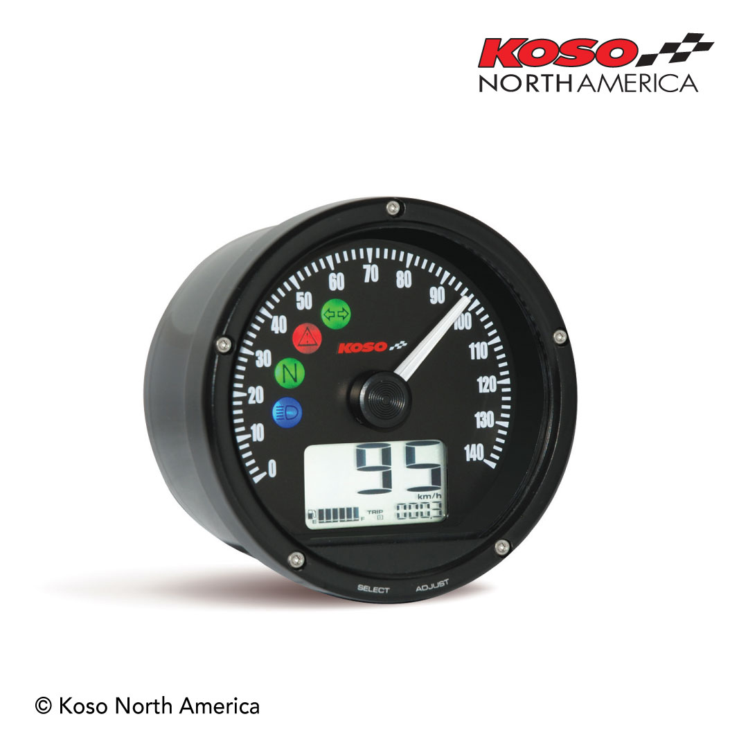 Koso TNT-01S tachimetro Harley-Davidson nero nero