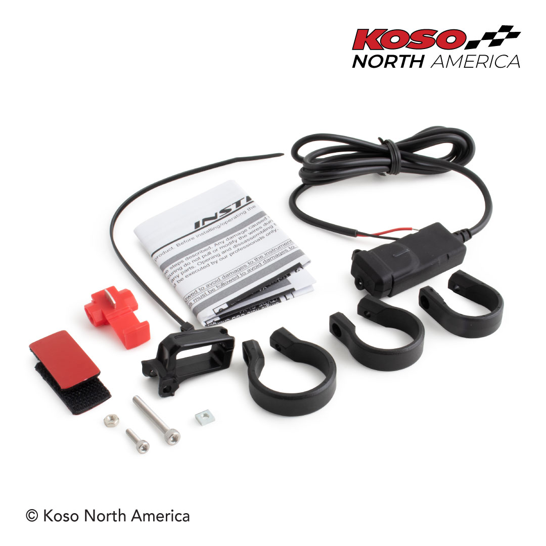 Koso Adattatore USB-C presa USB moto 12V ricarica rapida