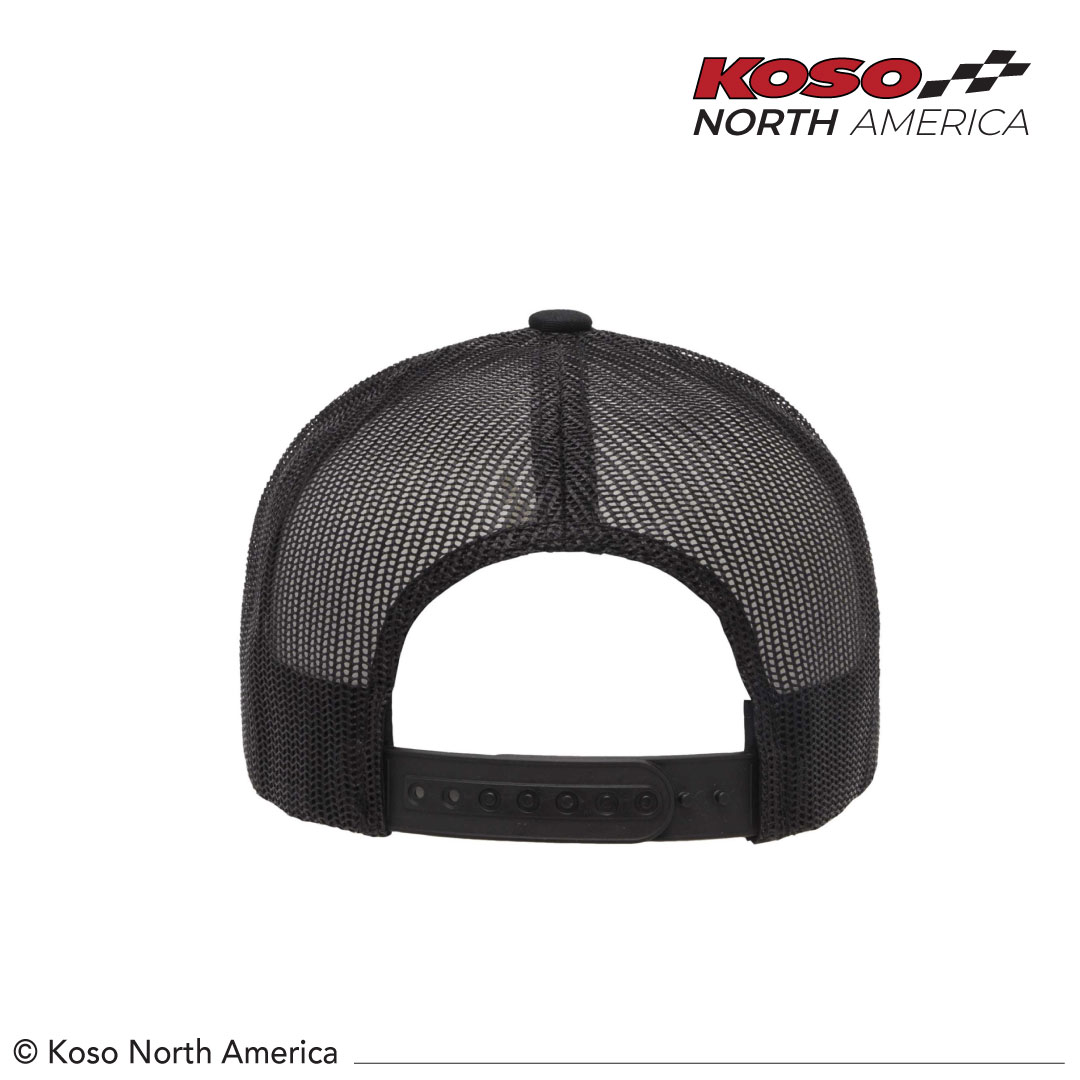 Koso Feel The Speed Vintage Logo cappellino trucker nero mesh