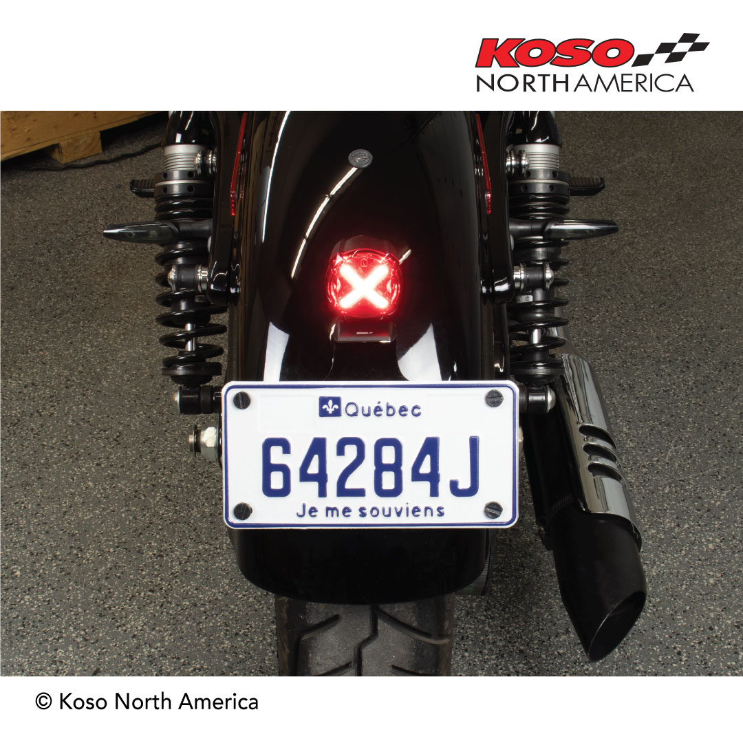 Koso GT-02S stop LED rosso lente X