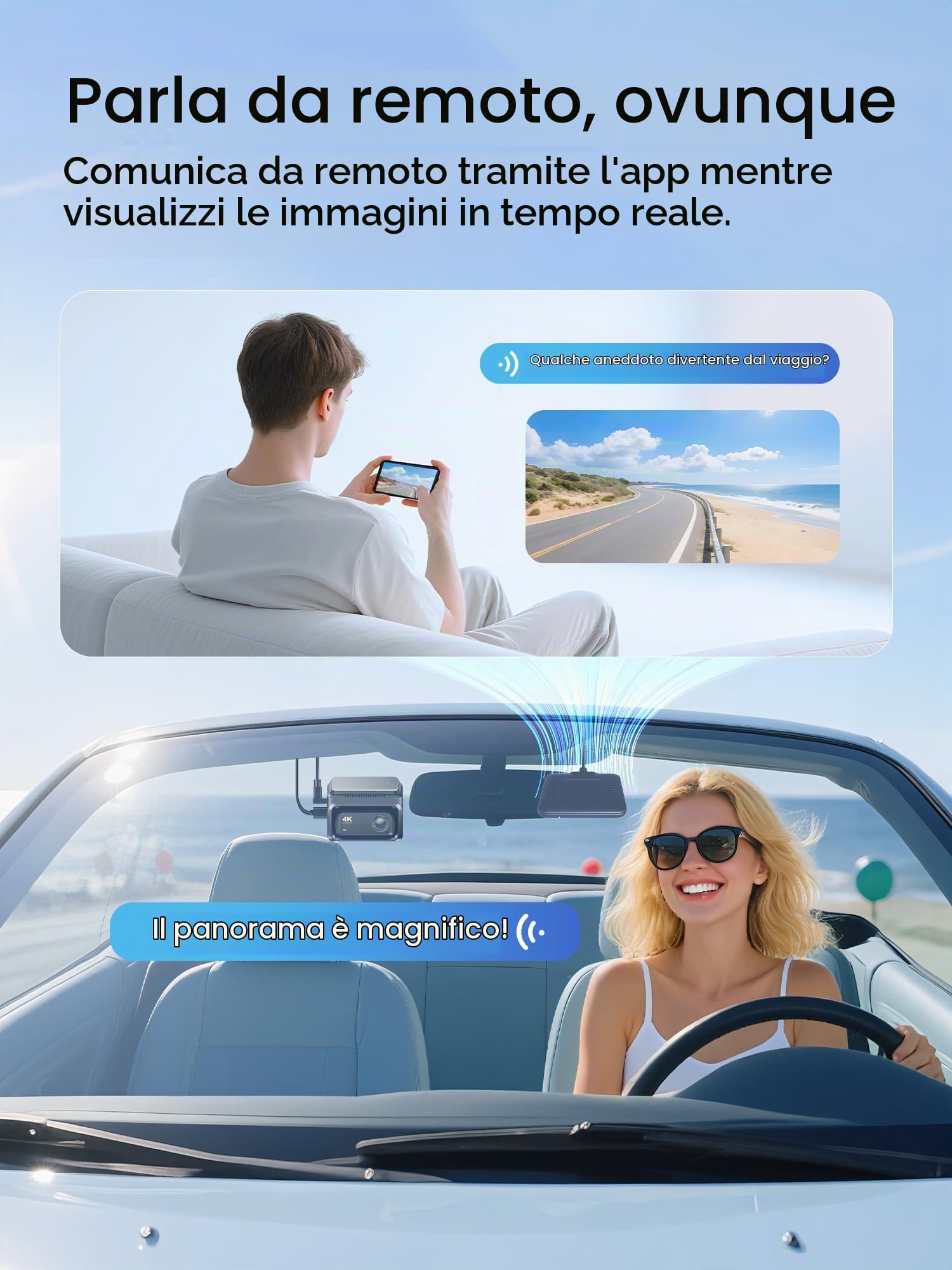 DDPAI modulo 4G LTE dash cam GPS cloud con SIM Z60