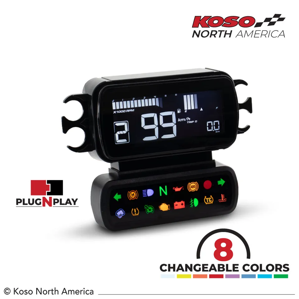 Koso D2 strumento multifunzione Harley Baggers 2014-2023