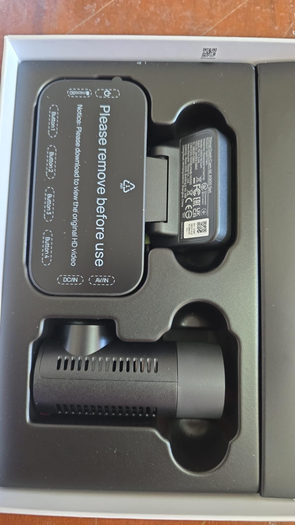 70mai A900 doppia dash cam 4K+4K HDR 64GB