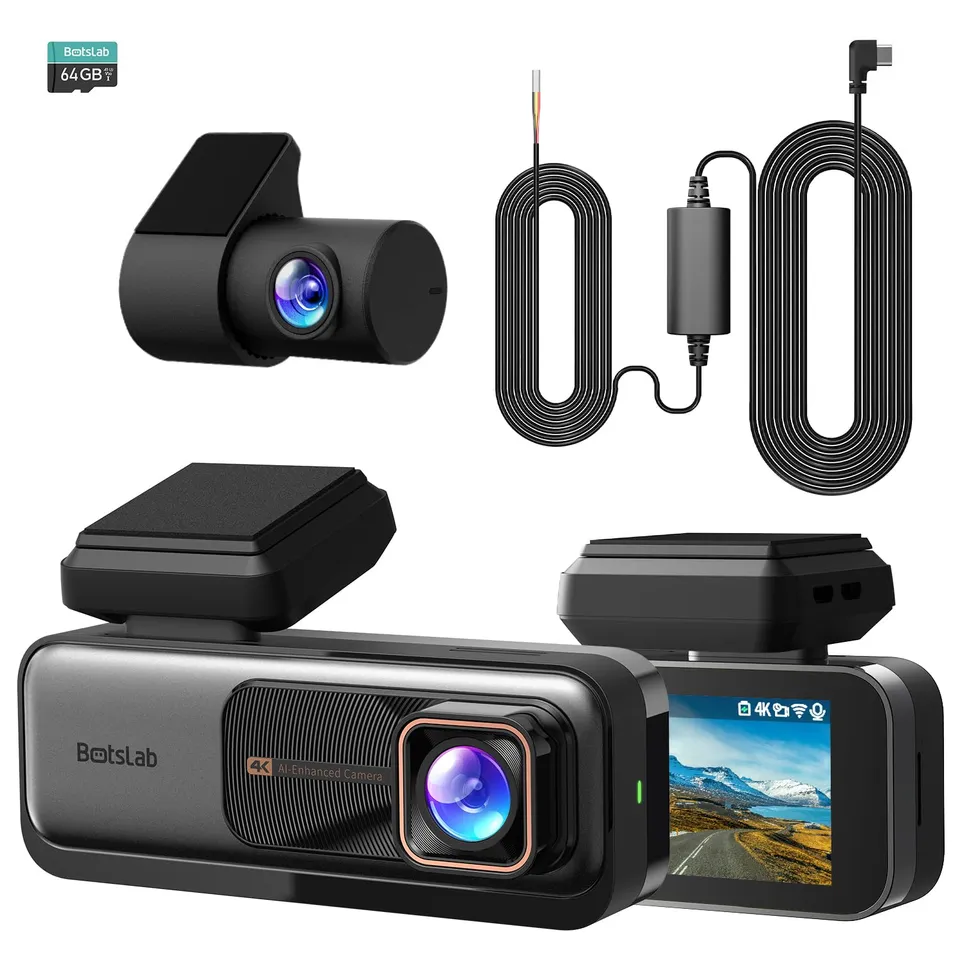 Botslab G980H Kit dash cam 4K SD 64GB GPS