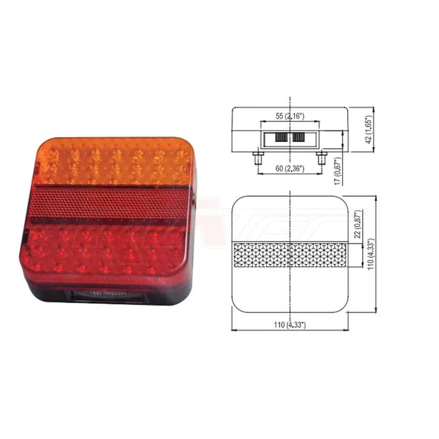 Riatec MOD2531 luci rimorchio LED