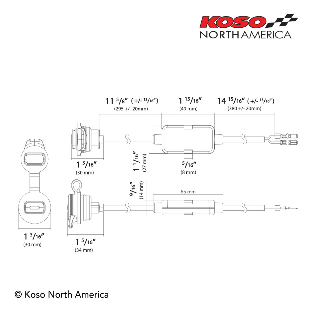 Koso caricatore USB singolo Type-C Harley