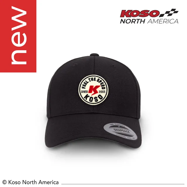 Koso YP Classic Feel The Speed cappellino snapback nero vintage