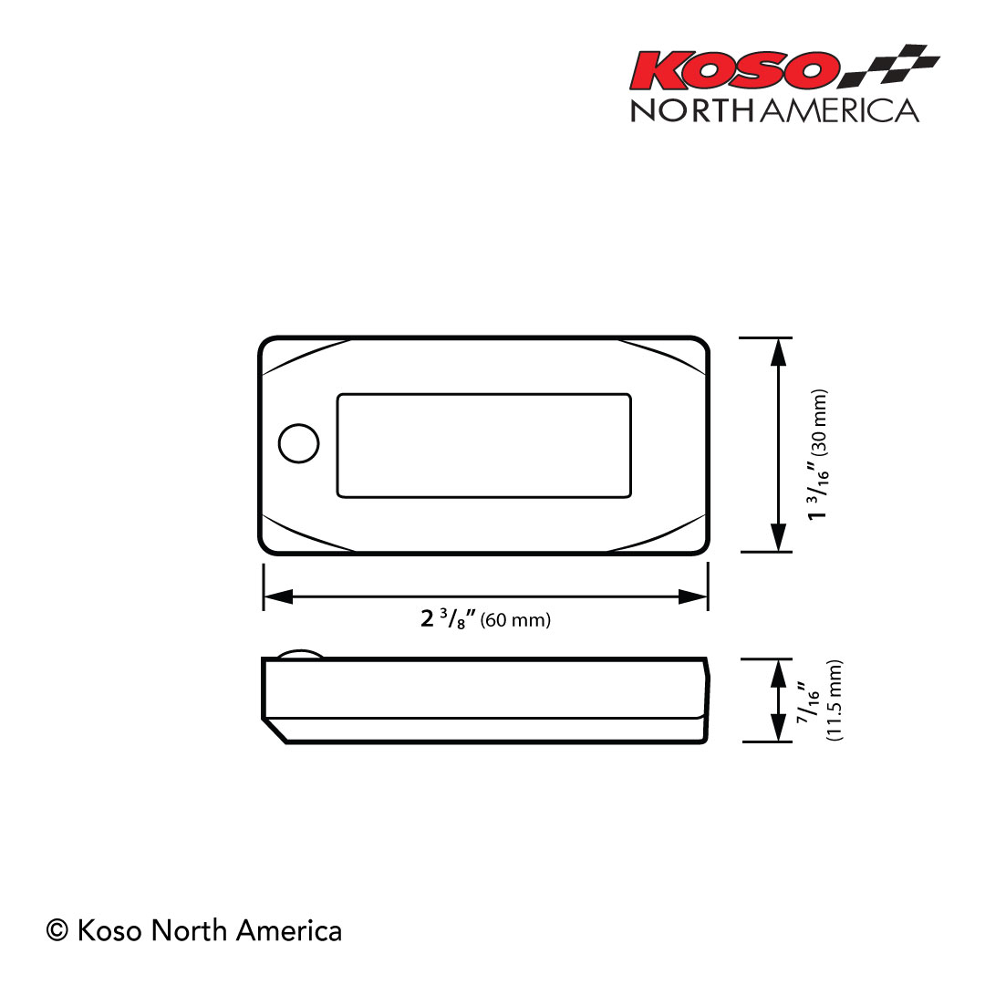 Koso Mini 3 termometro testata Honda Grom