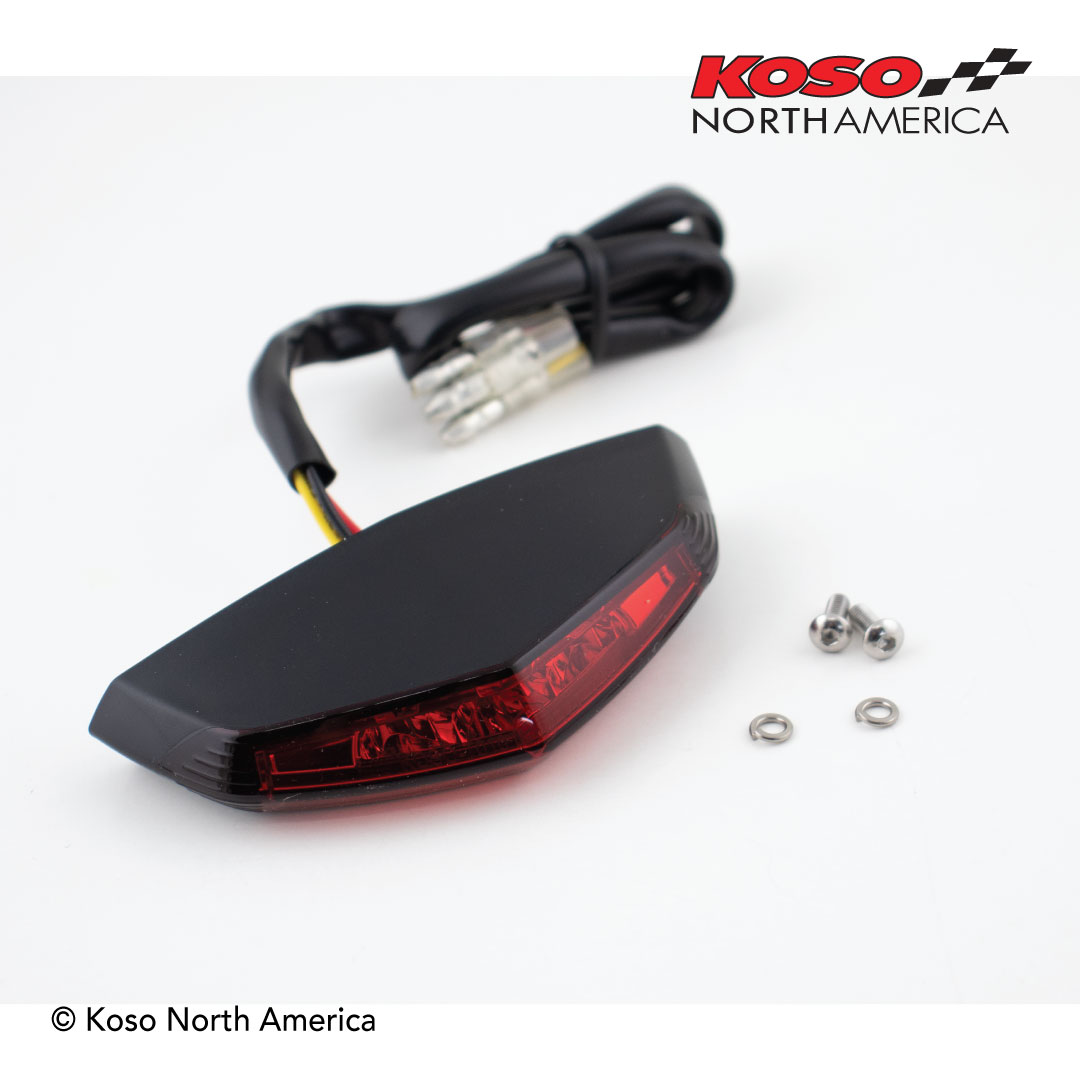 Koso GT-01 Fanalino Posteriore LED Rosso Halo
