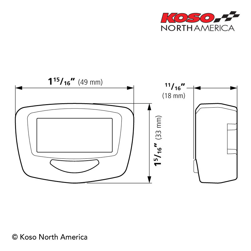 Koso Proton contagiri contaore motore