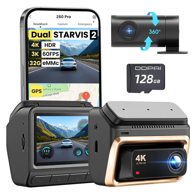 DDPAI Serie Z Z60 Pro dash cam 4K SD 128GB