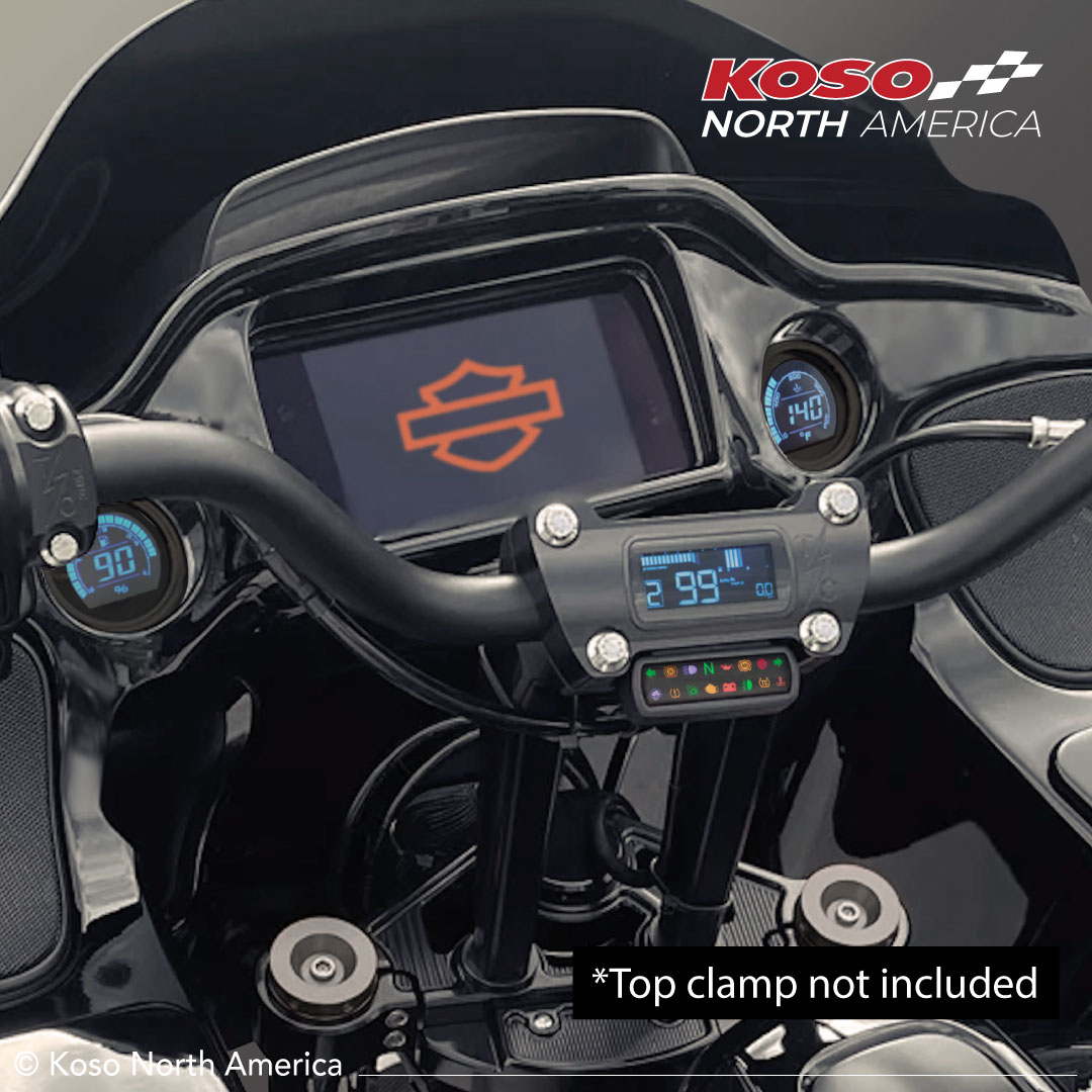 Koso D2 kit strumenti completo Harley Baggers