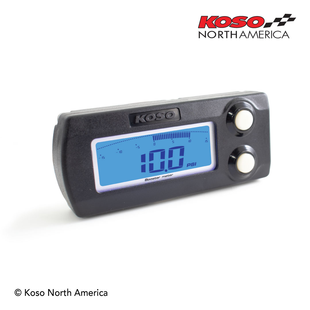 Koso X-1 Manometro Turbo 15-30 PSI con Picco