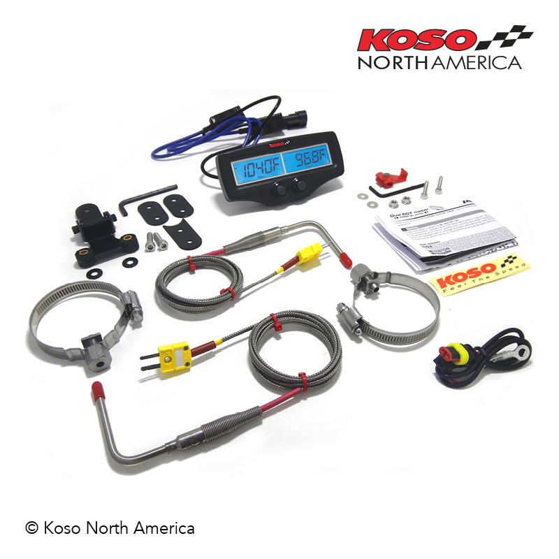 Koso EGT-02 misuratore doppio temperatura scarichi