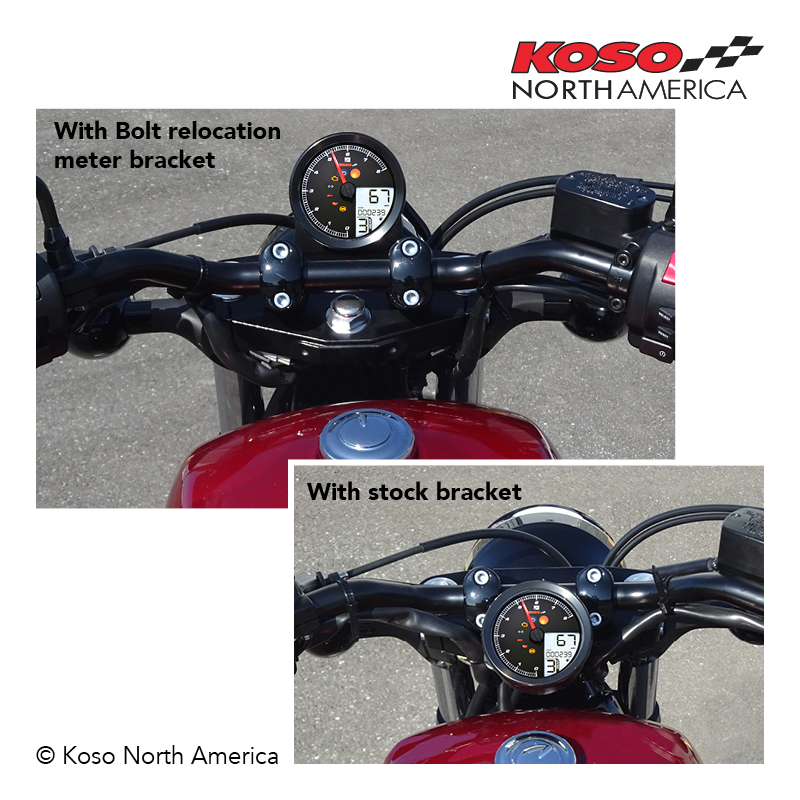 Koso Relocation Bracket staffa Yamaha Bolt SRC 950
