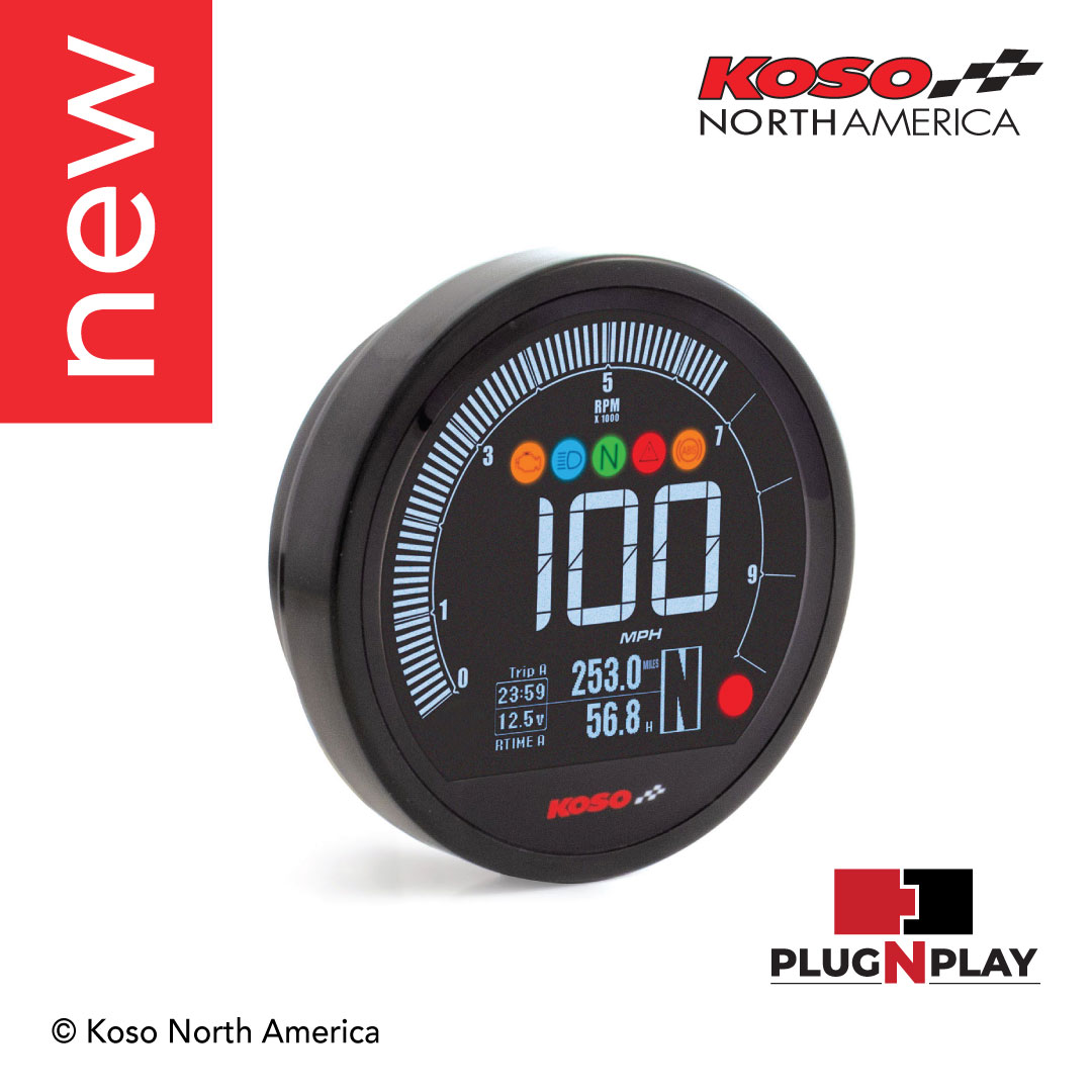 Koso DL-04HD Contachilometri Harley Manubrio