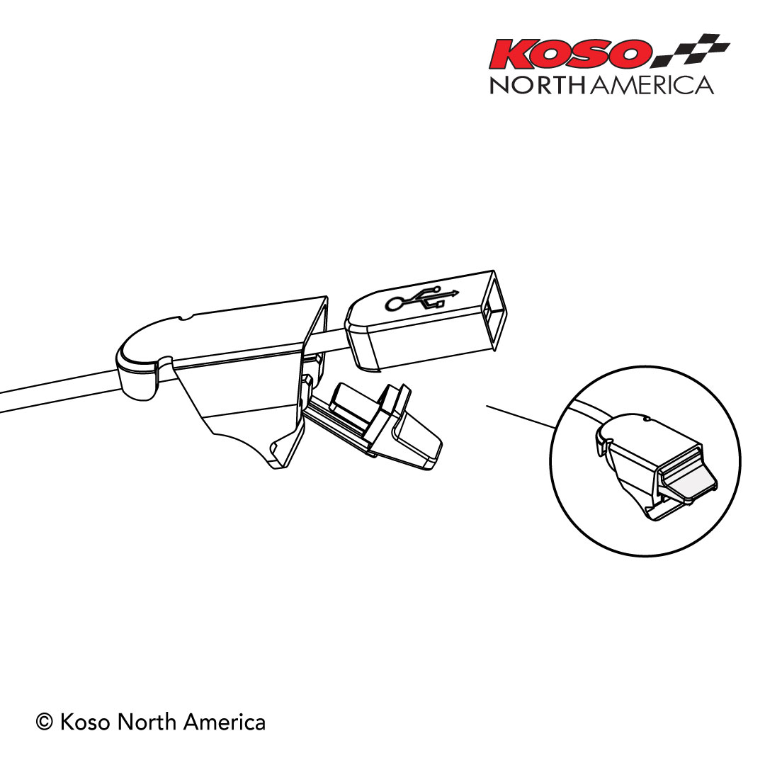 Koso Quick Charge 3.0 adattatore USB moto