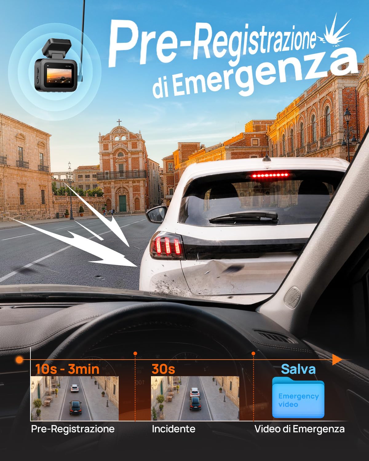 70mai A800 Nano dash cam 4K HDR Wi-Fi 6