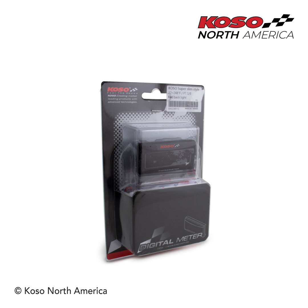 Koso Super Slim Style termometro Fahrenheit rosso slim