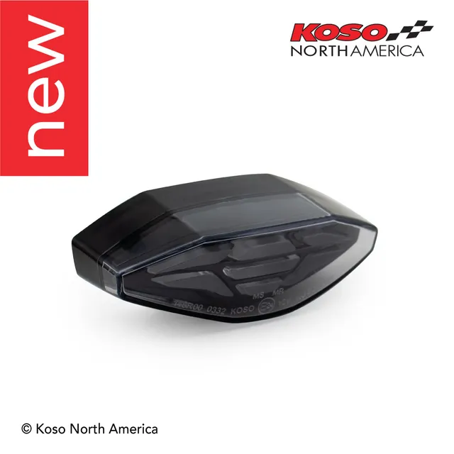Koso GT-04 fanale posteriore LED moto lente trasparente stop