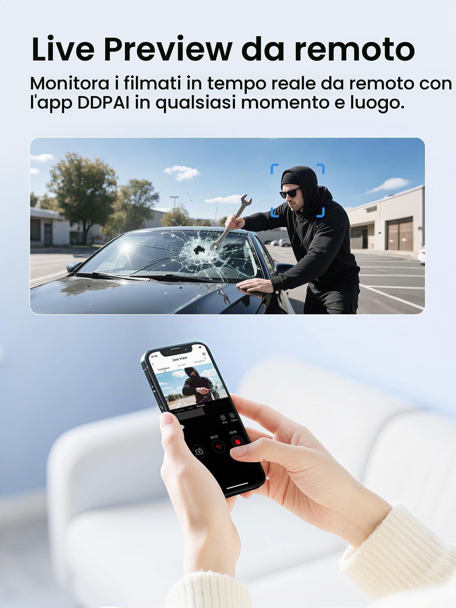 DDPAI modulo 4G LTE dash cam GPS cloud con SIM Z60
