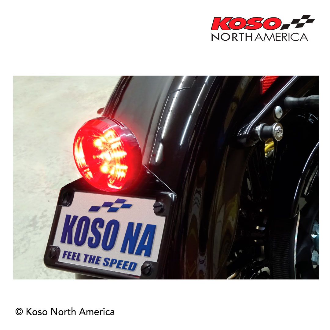 Koso Solar fanale posteriore LED lente fume