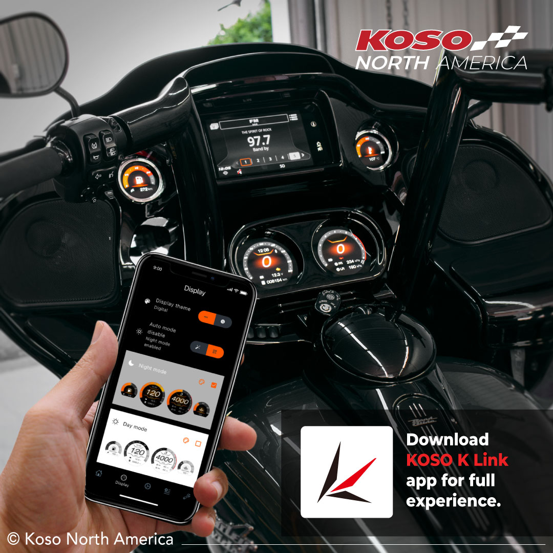 Koso HD-03X set strumenti TFT Harley 2014-2023