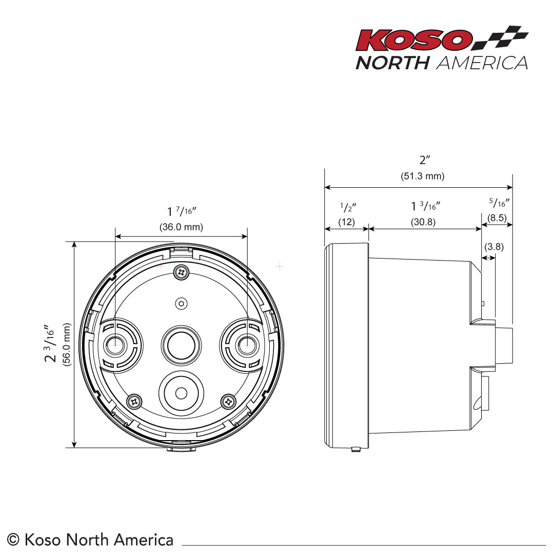 Koso TNT-05S D48 contachilometri Harley-Davidson LCD 7 colori
