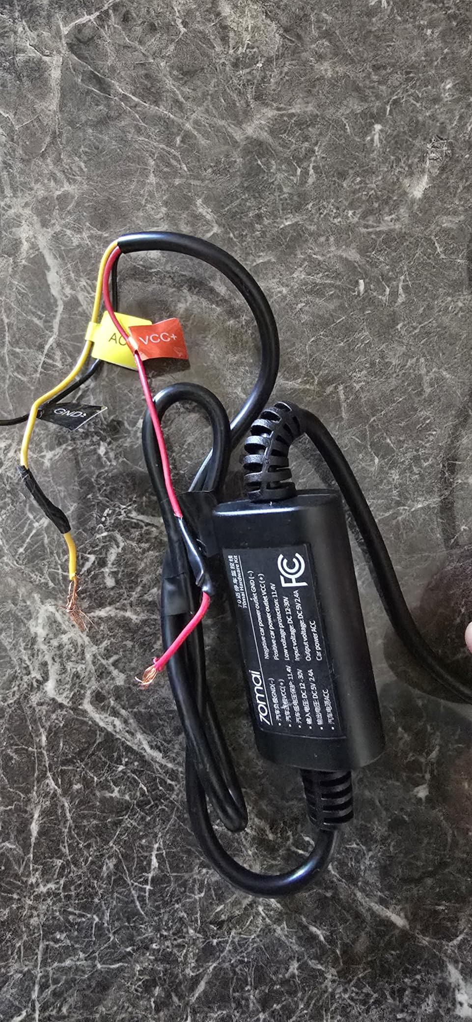 70mai UP03 kit cablaggio dash cam USB-C 3,3m 12V-30V