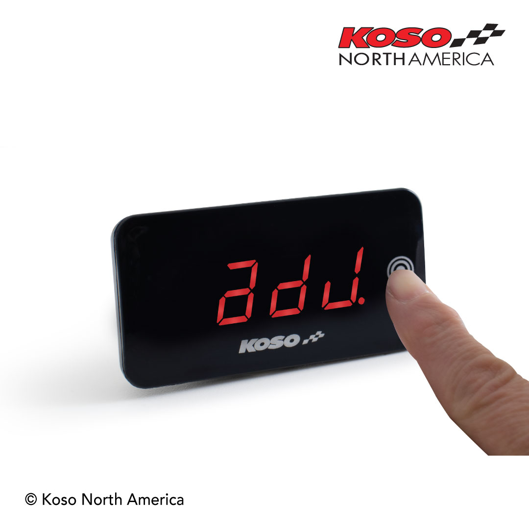Koso Super Slim Touch voltmetro termometro touch rosso