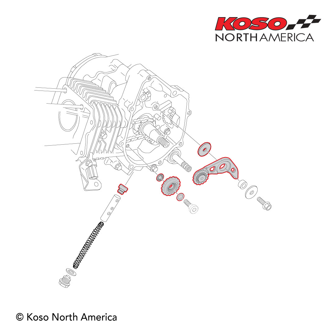 Koso tendicatena distribuzione Honda Grom Monkey 2014-2021