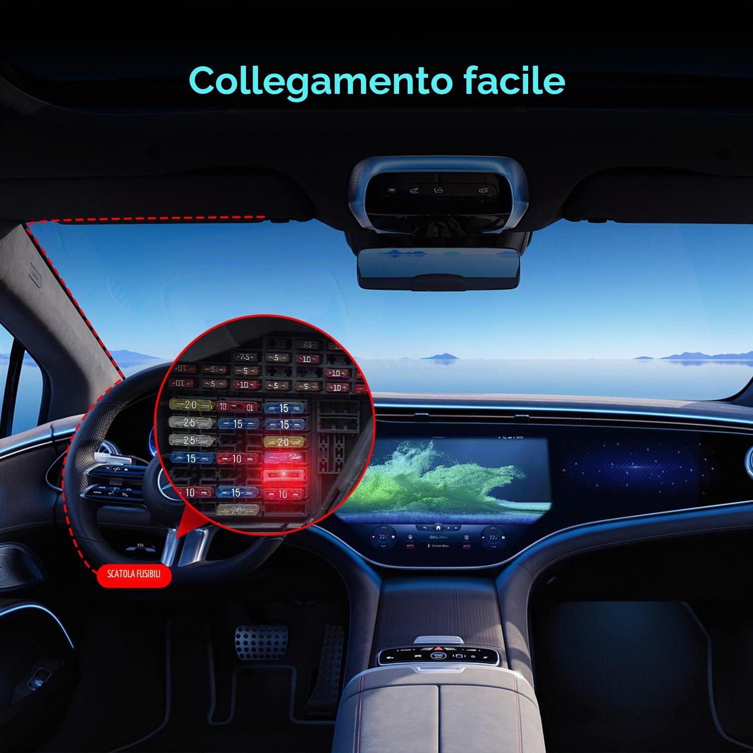 DDPAI kit cablaggio dash cam Type-C 3m parcheggio