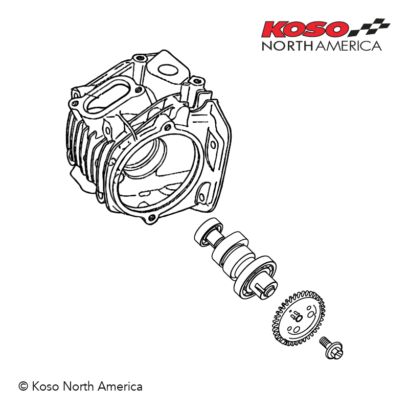 Koso albero a camme Honda Grom Monkey 240 gradi