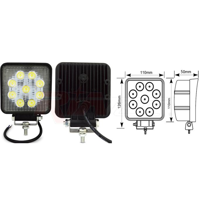RIATEC MOD2516 Faretti a LED Moto 12V