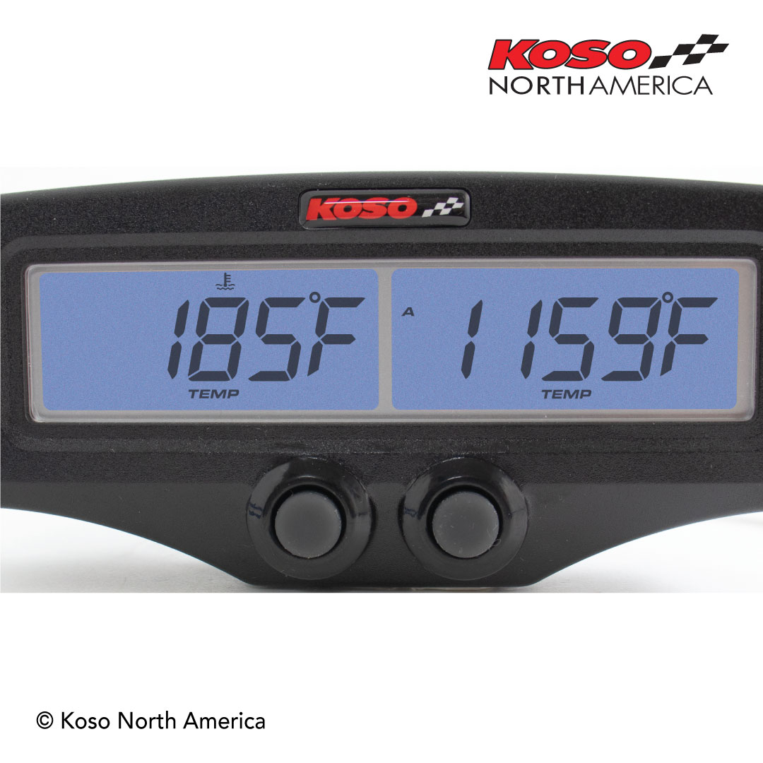 Koso EGT-02R strumento EGT temperatura e giri