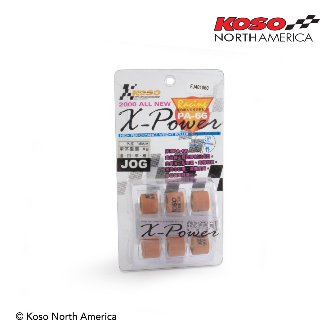 Koso X-Power rulli variatore 50-90cc 6g 6 pezzi