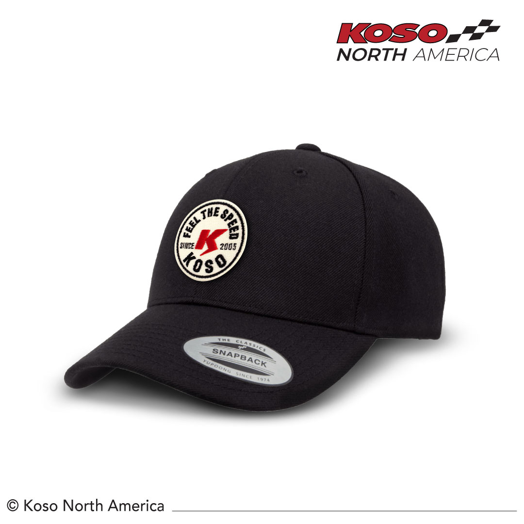 Koso YP Classic Feel The Speed cappellino snapback nero vintage