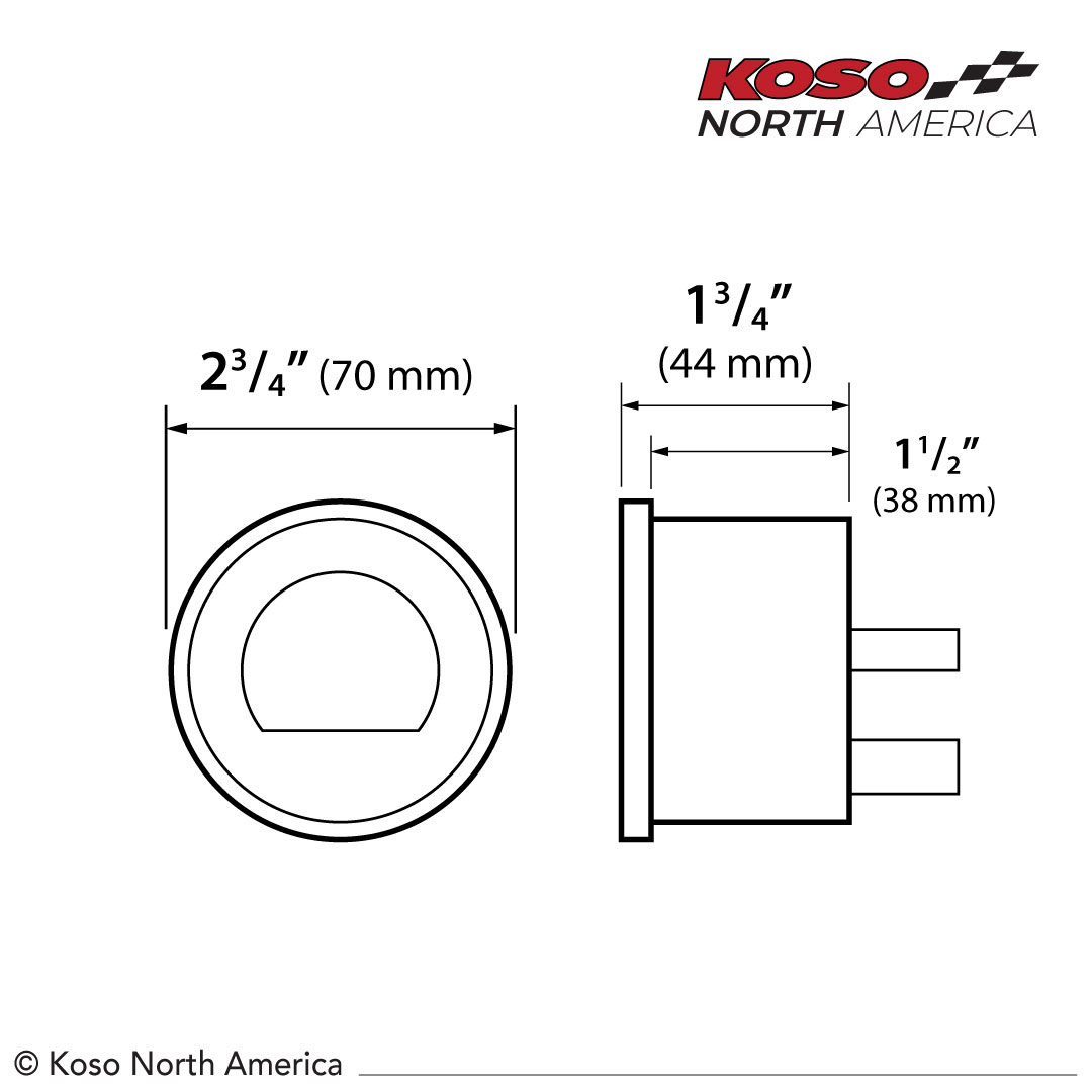 Koso D2 kit strumenti completo Harley Baggers