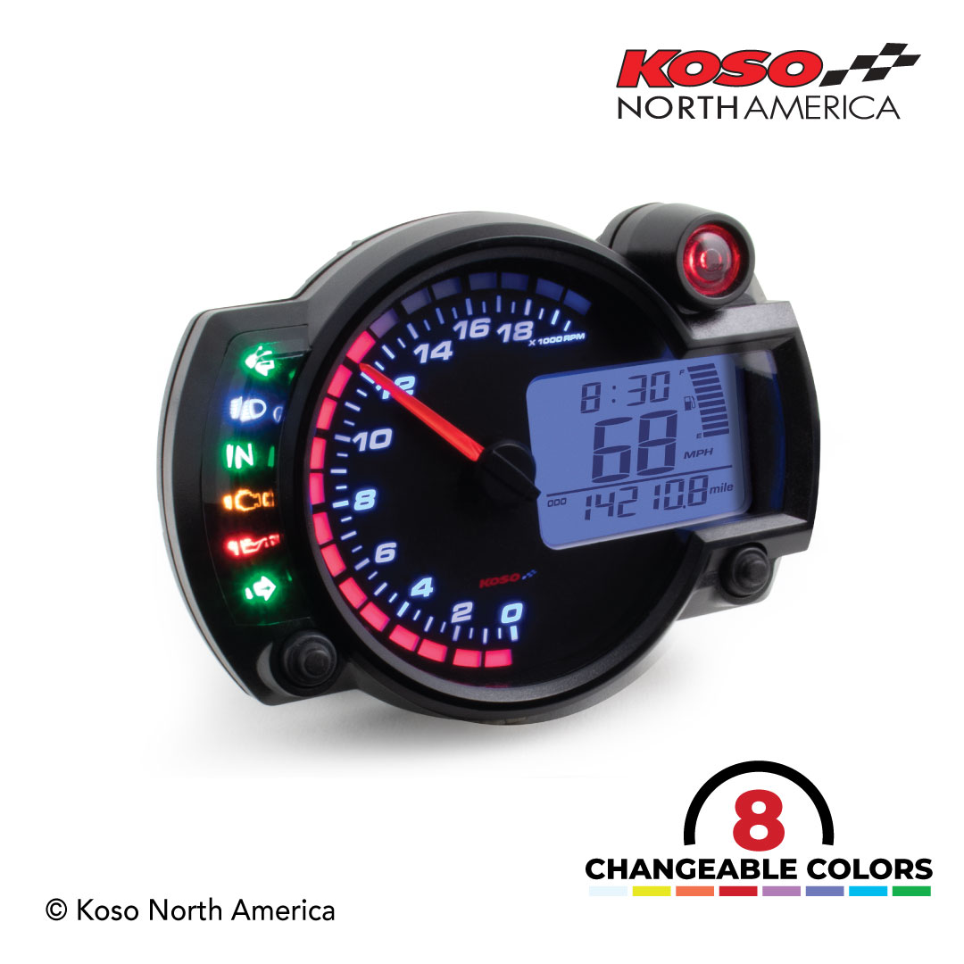Koso RX-2N cruscotto multifunzione 20000 giri GP Style