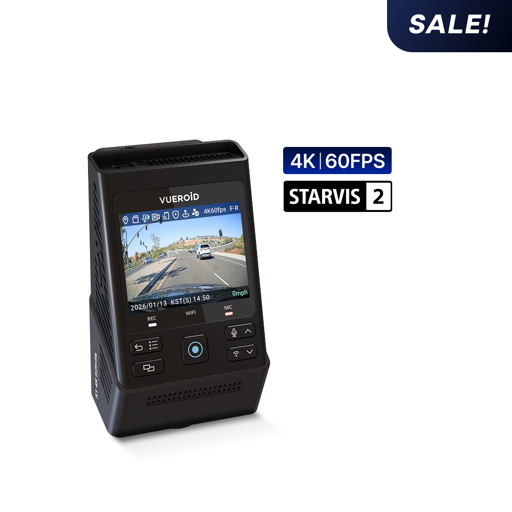 Vueroid S1 4K Infinite dash cam 1 canale con opzione