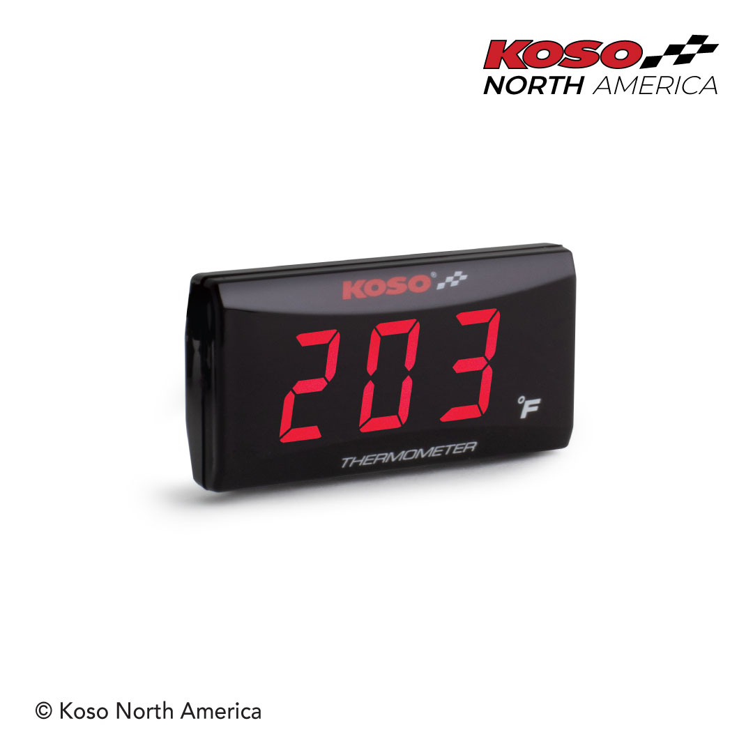 Koso Super Slim Style termometro Fahrenheit rosso slim