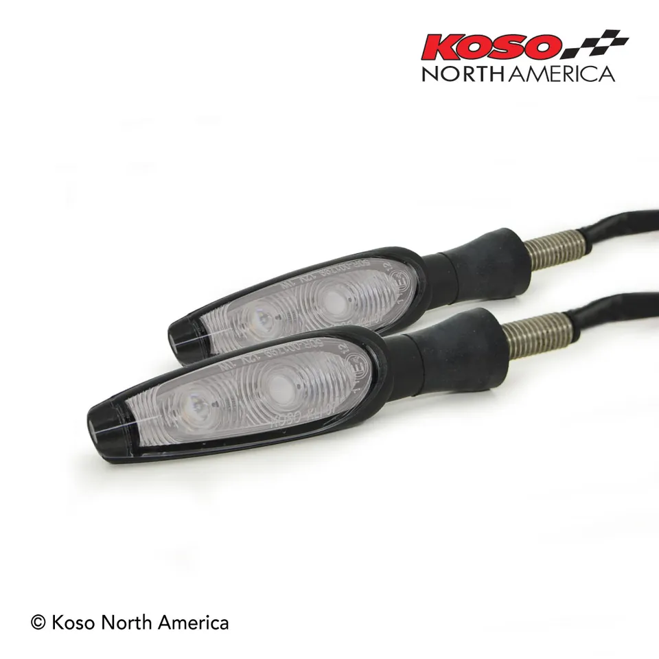 Koso Infinity frecce a LED lente fumé coppia
