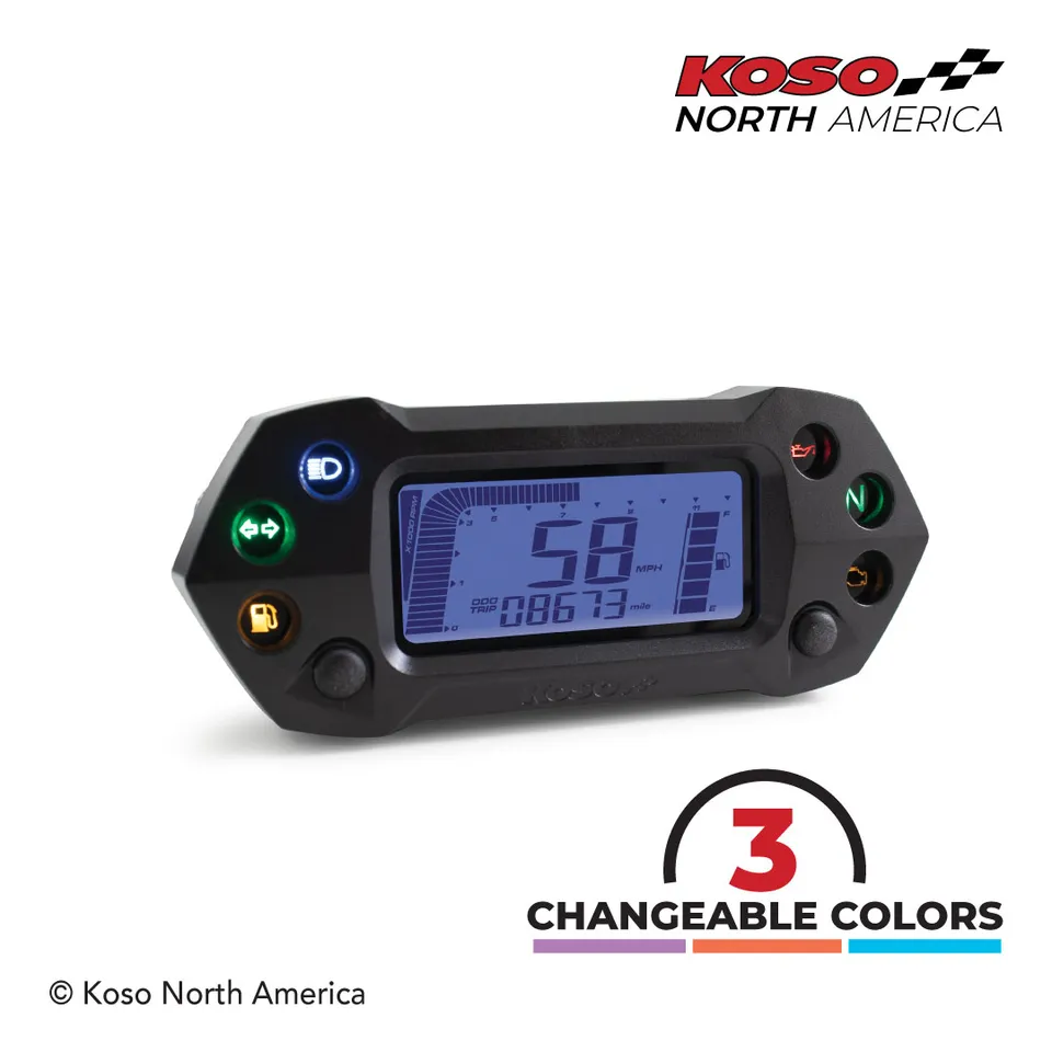 Koso DB-01R+ contachilometri multifunzione LCD 3 colori