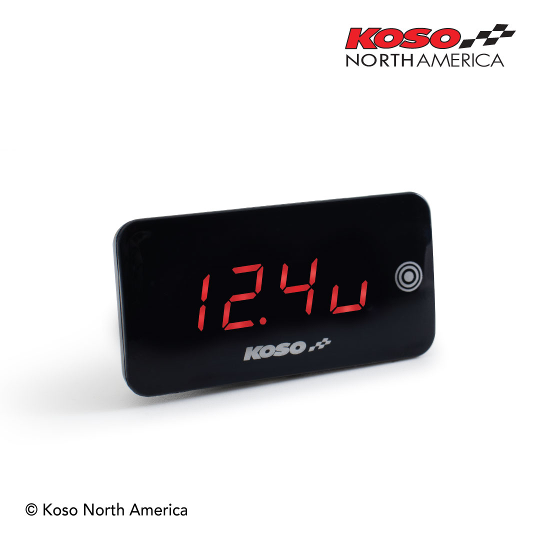 Koso Super Slim Touch voltmetro termometro touch rosso
