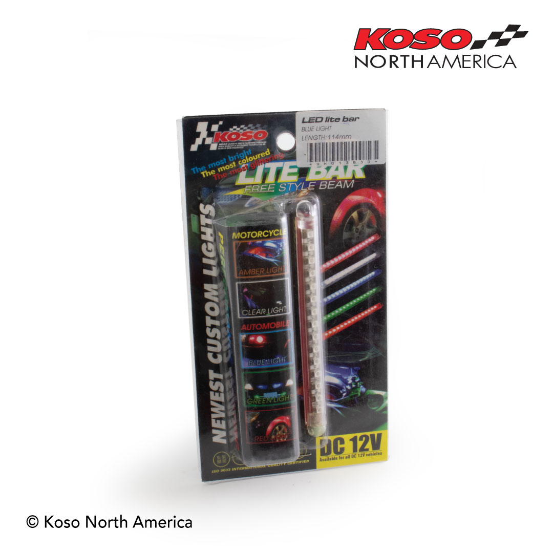 Koso barra LED rossa 114 mm impermeabile