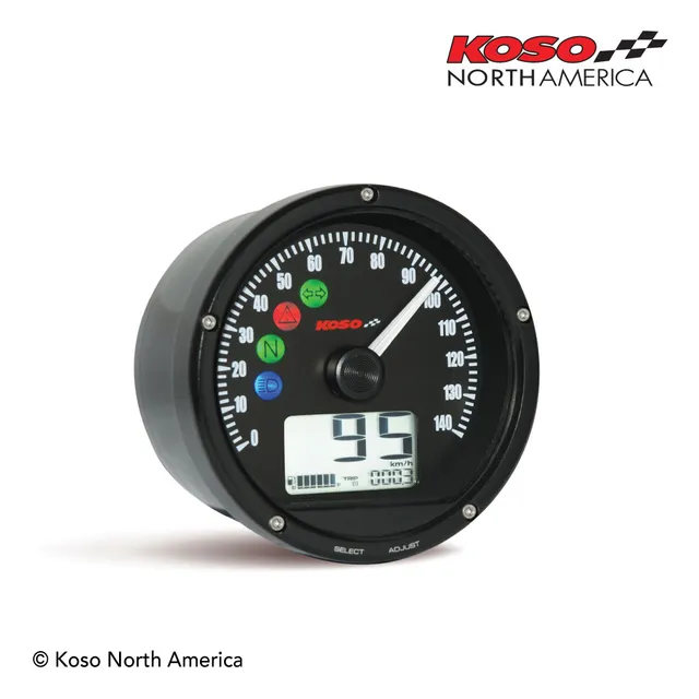 Koso TNT-01S tachimetro Harley-Davidson nero nero